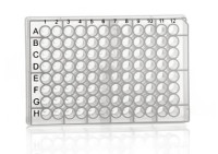 4TI-LB0125 384 Square Deep Well Storage Microplate, 190ul square wells, V-shaped bottom, clear PP, low binding ( 100 pcs/pkg )